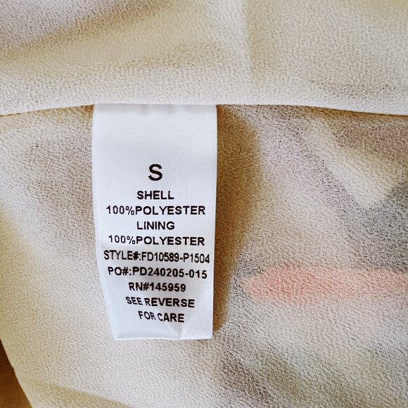 Romantic Garden Pleated Asymmetric Midi Dress with Cutout - Picture 10 of 12